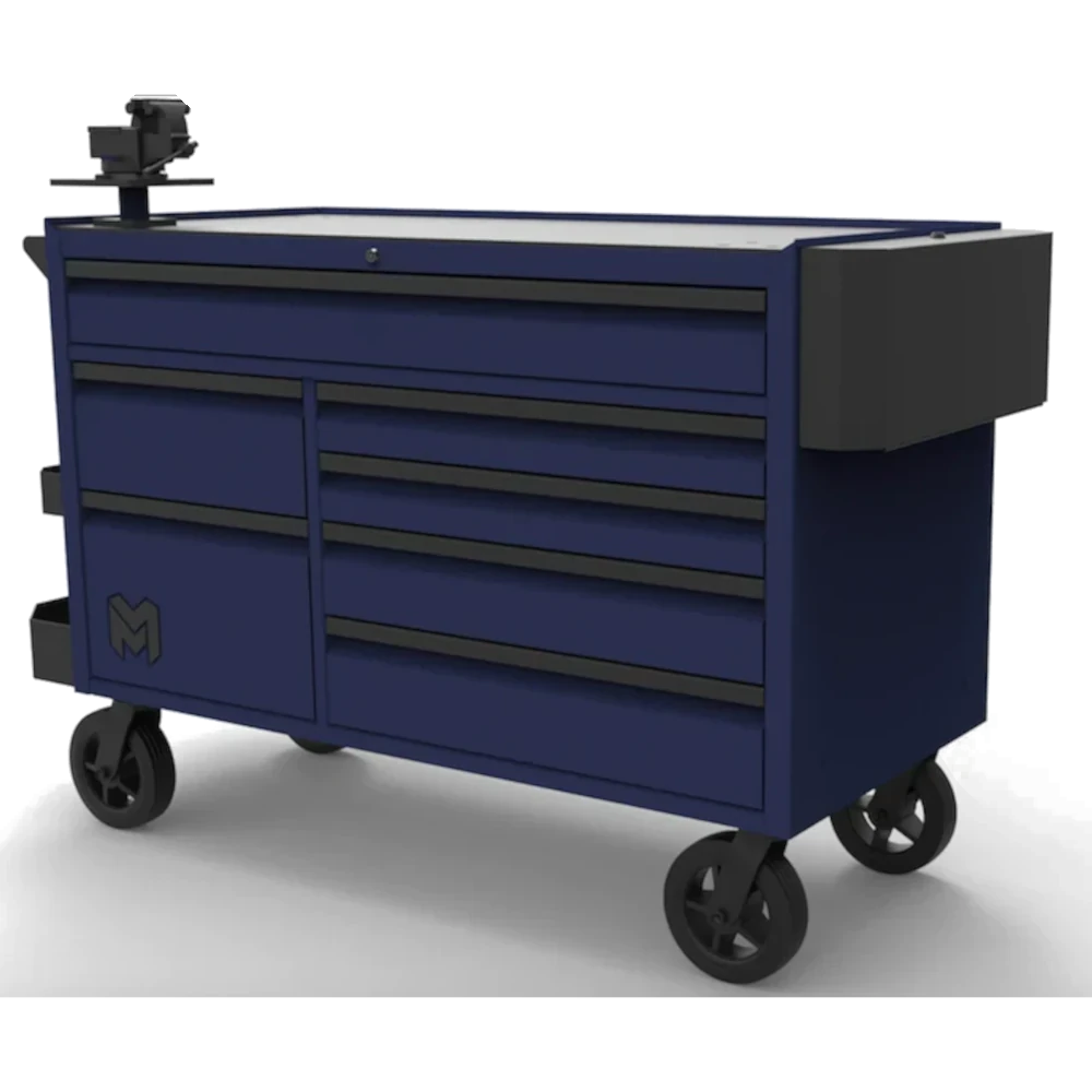 MTS M527 52" Massive 7 Drawer Cart - Blue/Black