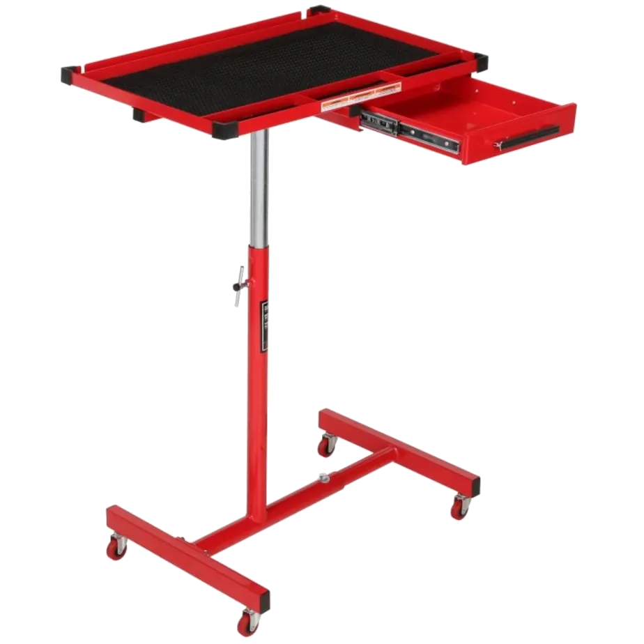 Sunex 8019 Deluxe Work Table - Red