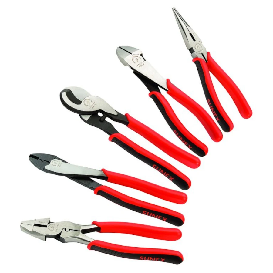 SUNEX 3607V 5 Pc Multipurpose Plier Set