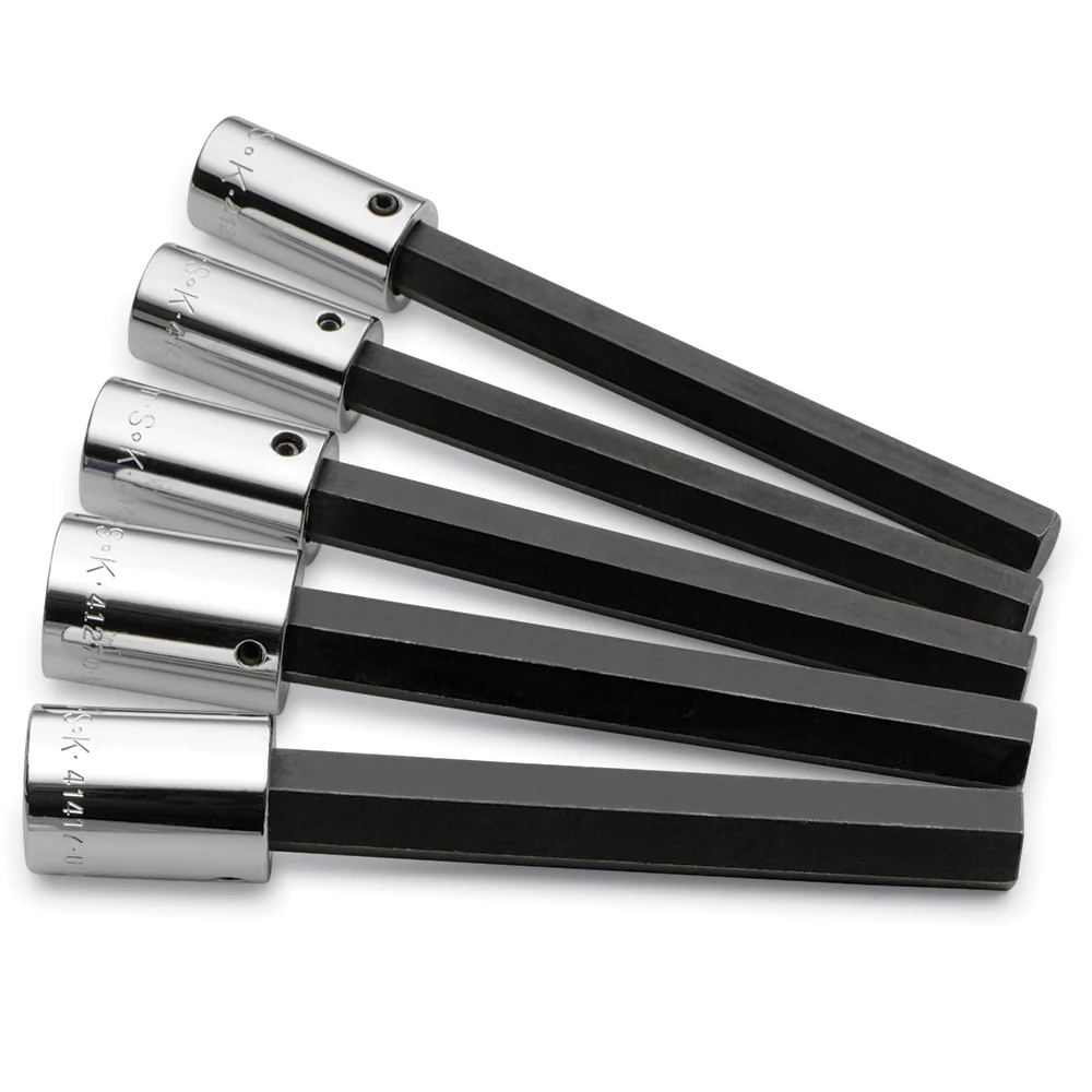 SK 41255 5 Piece 1/2" Drive Fractional Long Hex Bit Socket Set