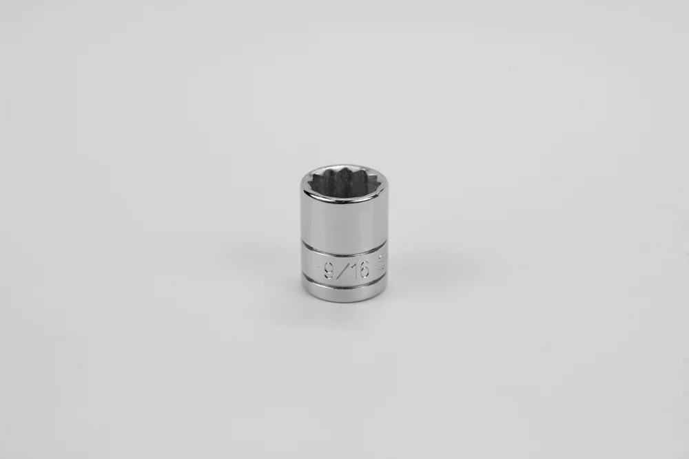 SK 9/16" 3/8" Drive 12 Point Fractional Standard Chrome Socket