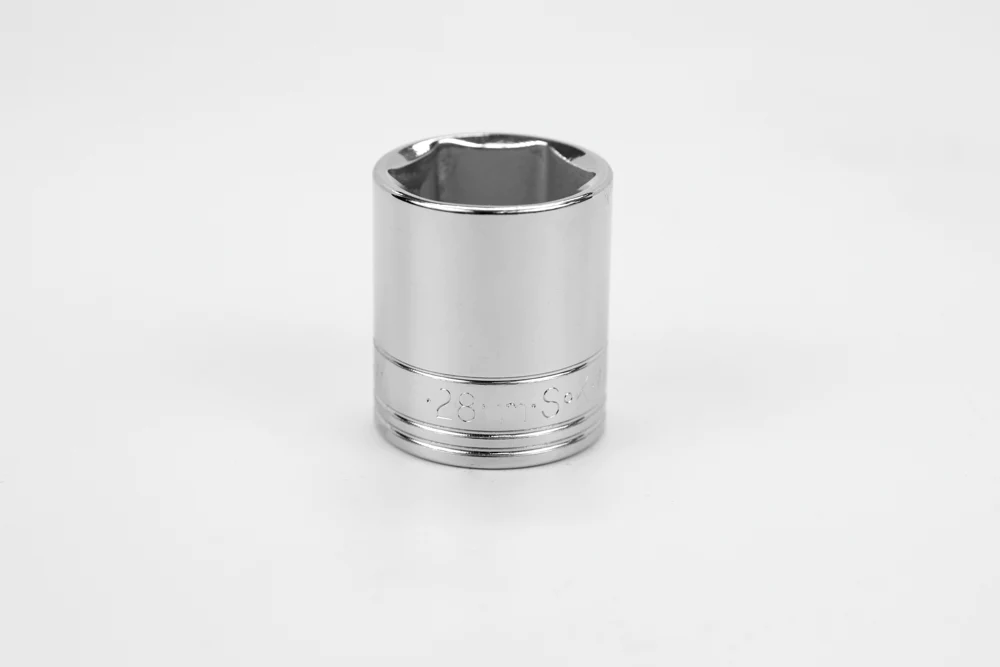 SK 28 mm 1/2" Drive 6 Point Metric Standard Chrome Socket