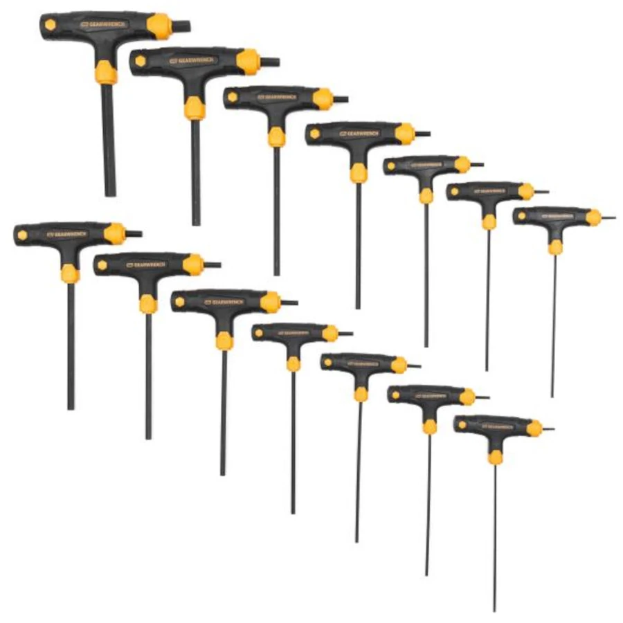 Gearwrench 83514 14 Piece SAE/Metric T-Handle Hex Key Set