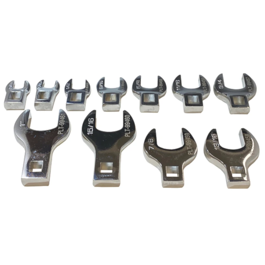 PLATINUM 99450 11 Pc. SAE 3/8" Drive Crowfoot Wrench Set