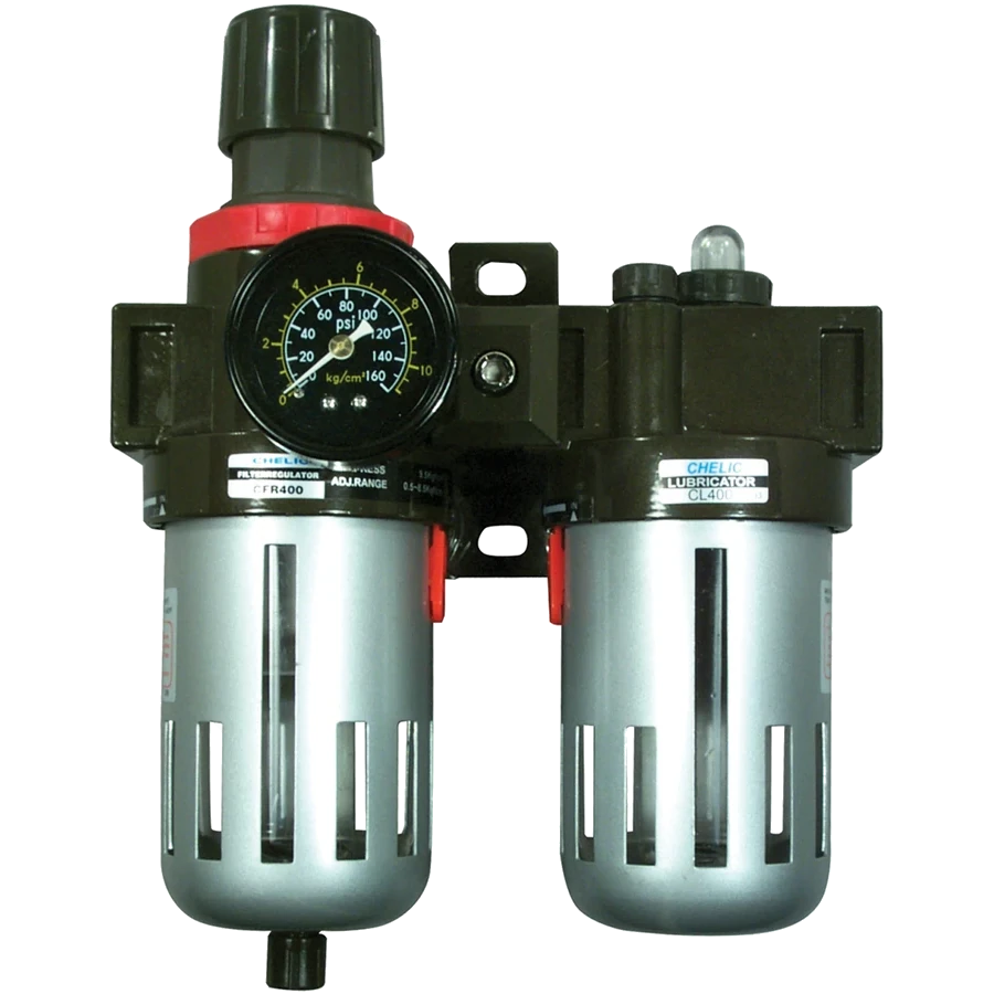 Astro 3/8″ Filter, Regulator & Lubricator with Gauge