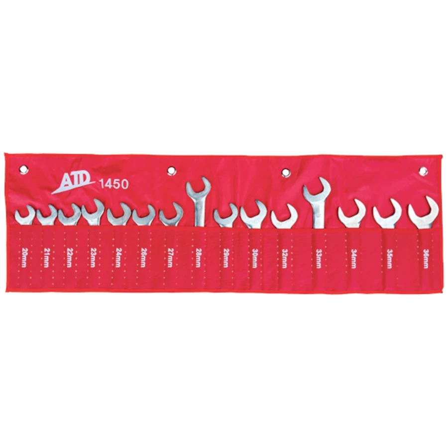 ATD 1450 15 Pc. Metric Jumbo Service Wrench Set