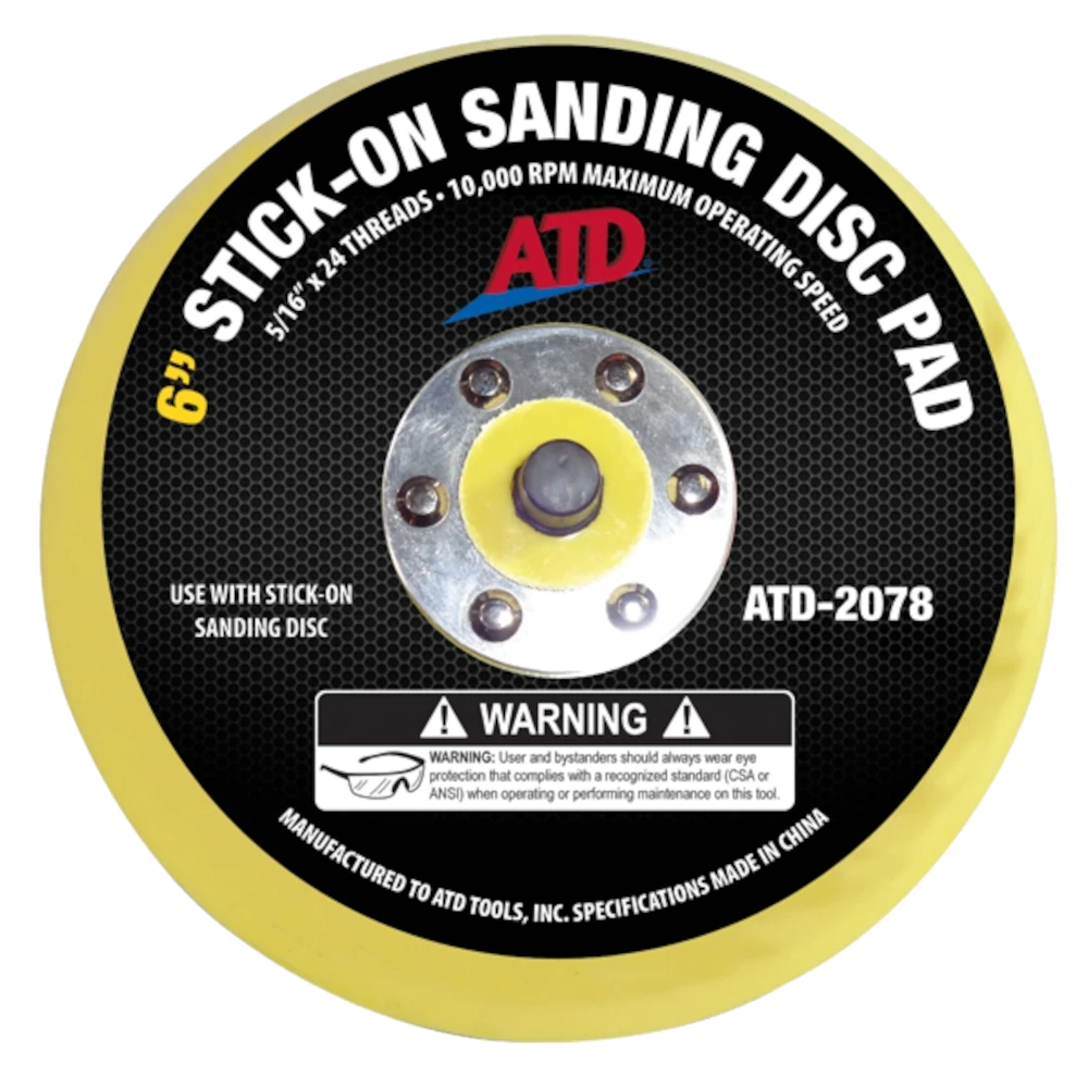 ATD 2078 6" Stick-On Sanding Disc Pad