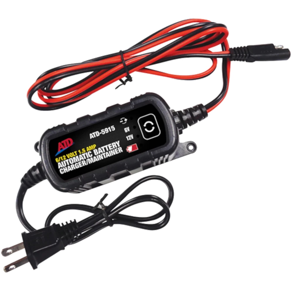ATD 6/12 Volt 1.5 Amp Automatic Battery Charger/Maintainer