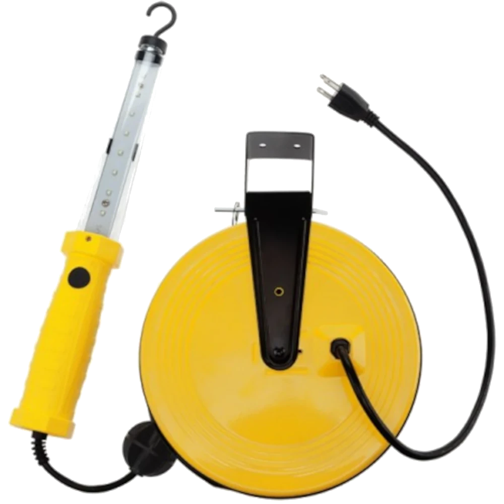 BAYCO 1,200 Lumen LED Work Light w/Magnetic Hook on Retractable Reel