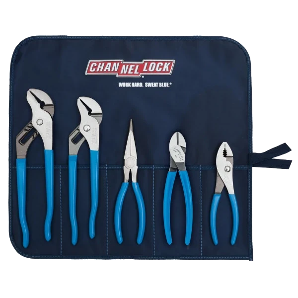 CHANNELLOCK 5pc Professional Pliers Set with Tool Roll