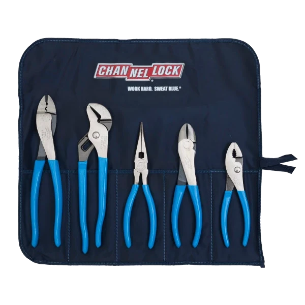CHANNELLOCK Toolroll-1 5pc Technicians Pliers Set with Tool Roll