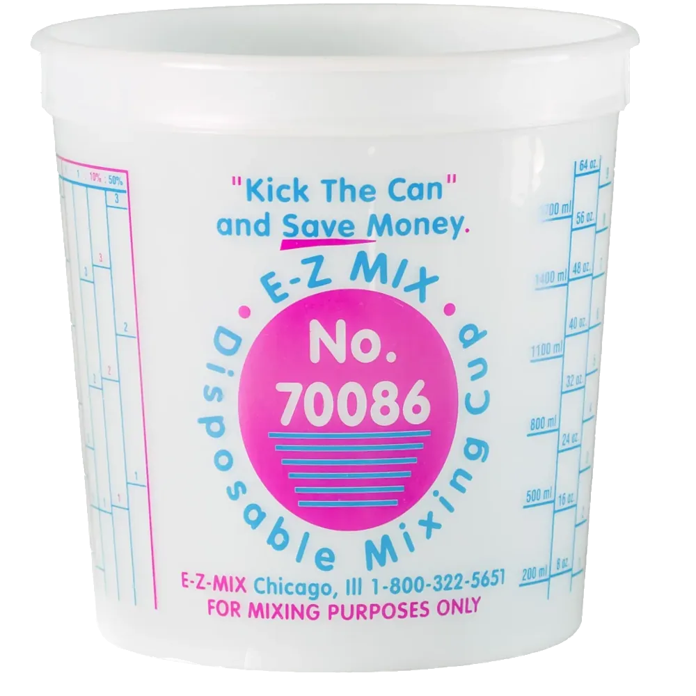 E-Z Mix 2-1/2-Quart Plastic Mixing Cups 25/Box