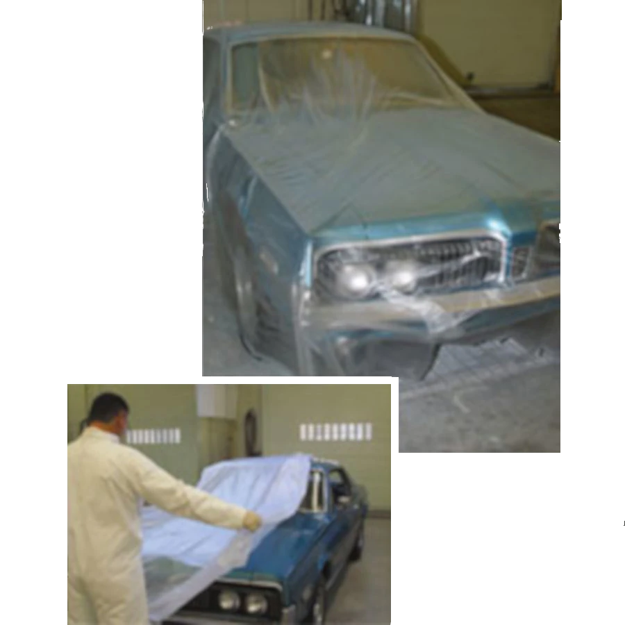 FINISH PRO 2616 16' x 350’ HDPE Direct Spray Plastic Sheeting