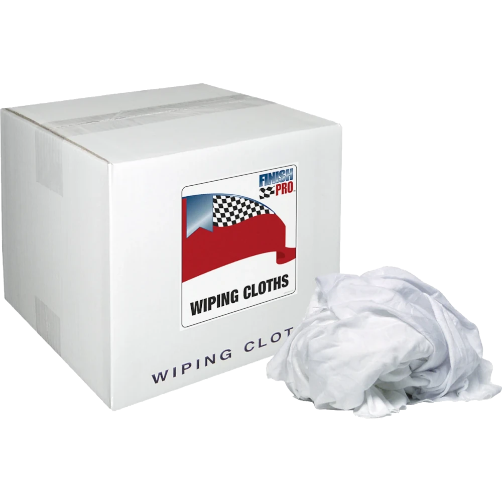 Finish Pro White Knit Cloths, 10 lbs.