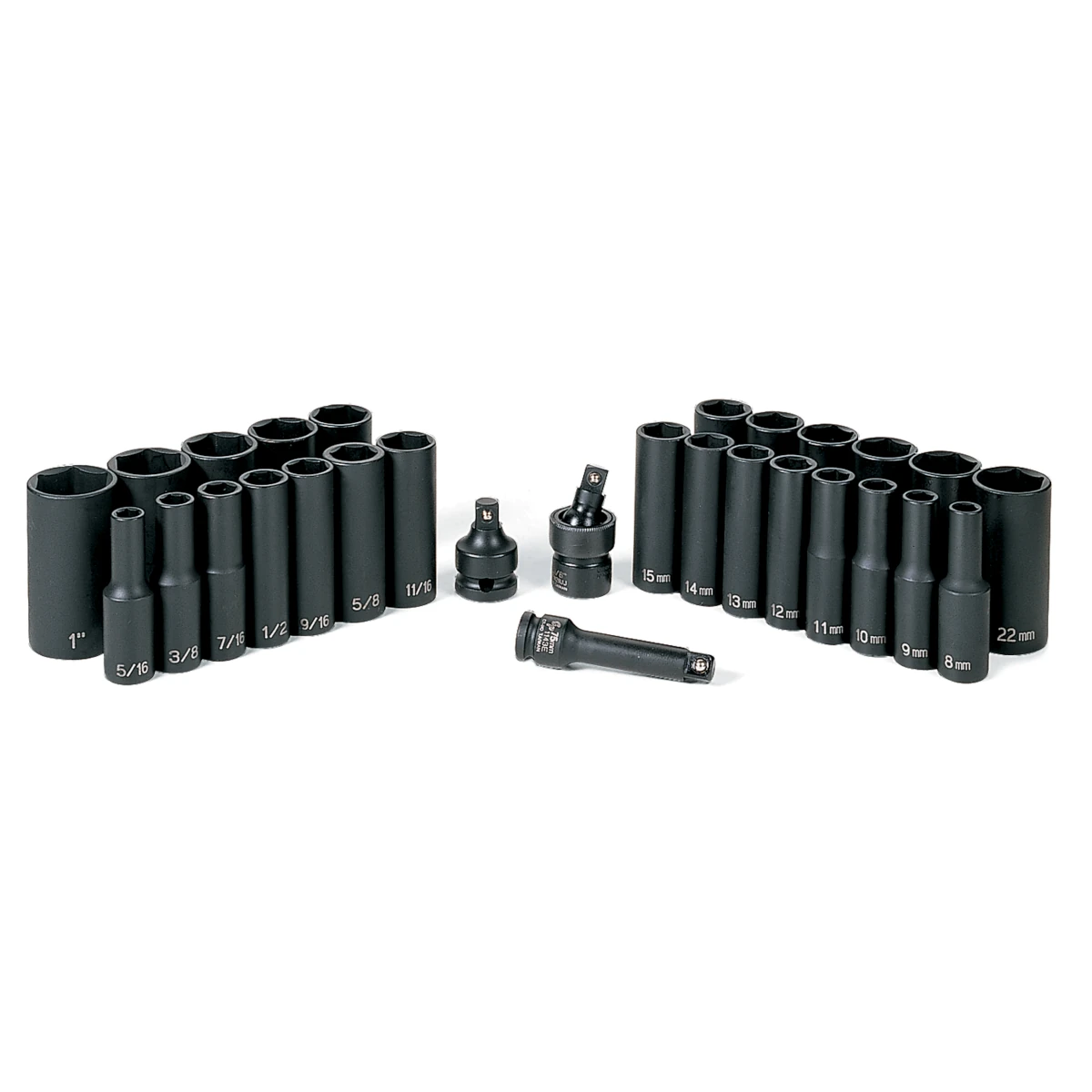 GP 3/8" Drive Deep Length Impact Set