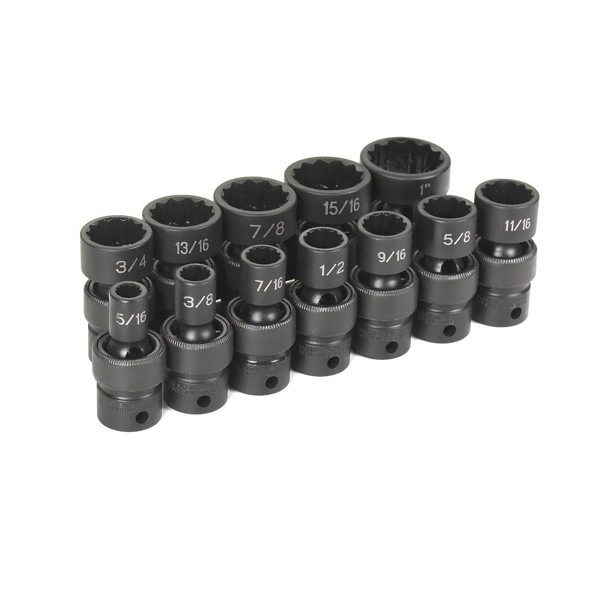 GP 1612U 3/8" Drive 12 Pc Standard Length Fractional Universal Set