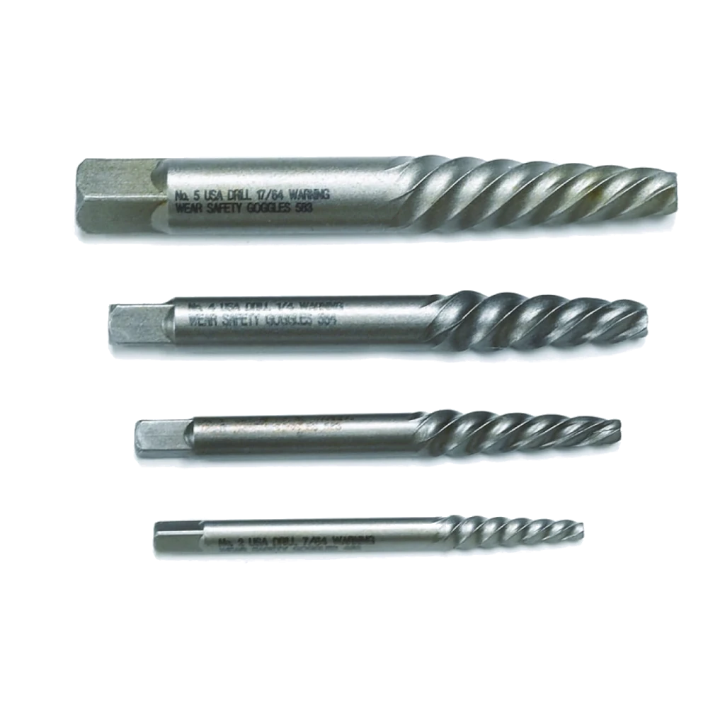 GEARWRENCH 4 Pc. Spiral Screw Extractor Set