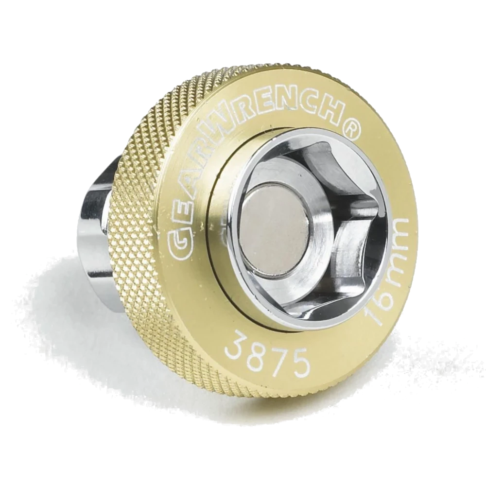 GEARWRENCH 3/8" Drive Magnetic Oil Drain Plug Metric Socket 16mm