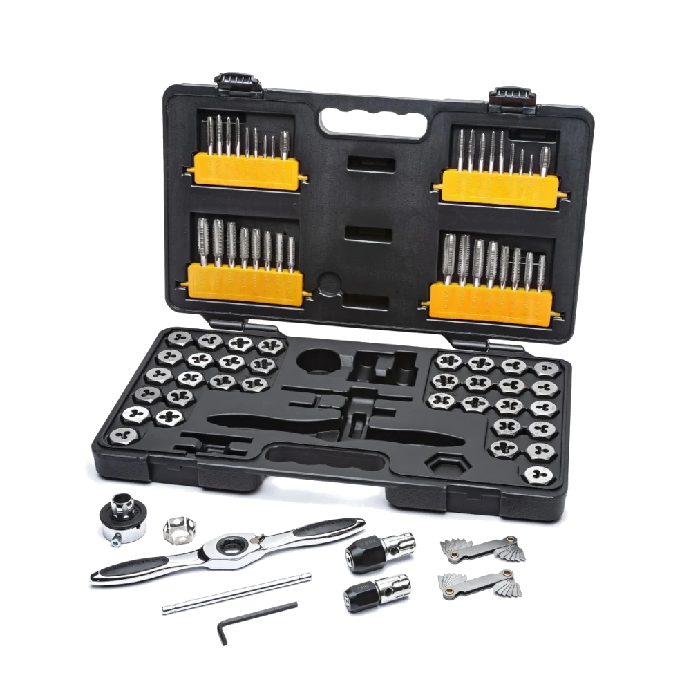 GEARWRENCH 3887 77 Pc. SAE/Metric Ratcheting Tap and Die Set