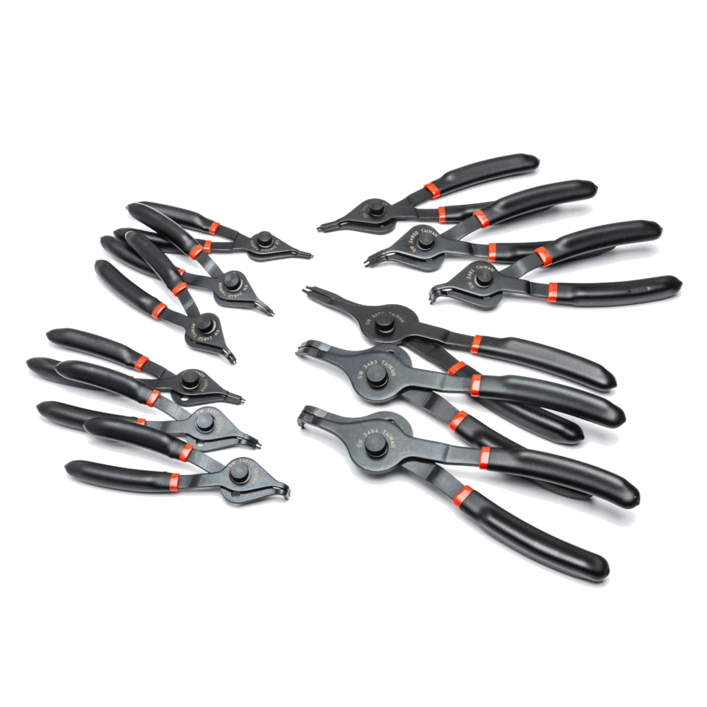 GEARWRENCH 3495 12 Pc. Fixed Tip Convertible Snap Ring Plier Set