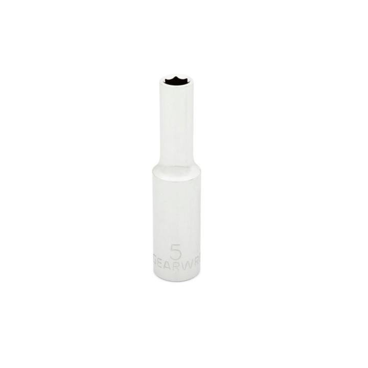 GEARWRENCH 1/4" Drive 6 Point Deep Metric Socket 5mm