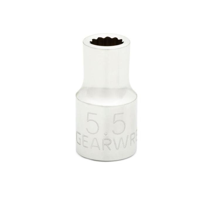 GEARWRENCH 1/4" Drive 12 Point Standard Metric Socket 5.5mm