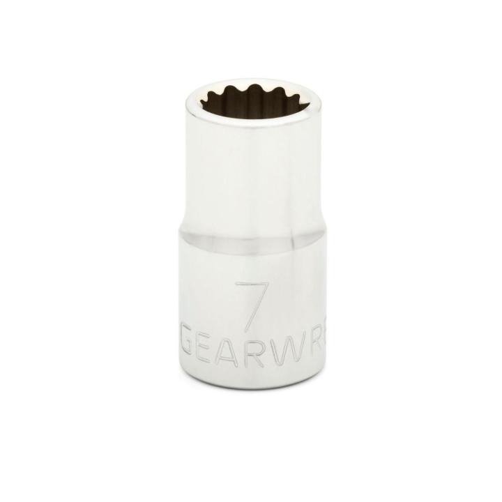 GEARWRENCH 1/4" Drive 12 Point Standard Metric Socket 7mm