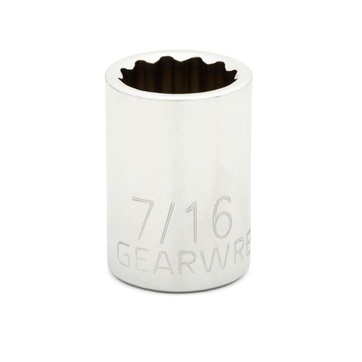 GEARWRENCH 1/4" Drive 12 Point Standard SAE Socket 7/16"