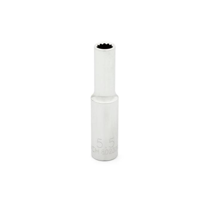 GEARWRENCH 1/4" Drive 12 Point Deep Metric Socket 5.5mm