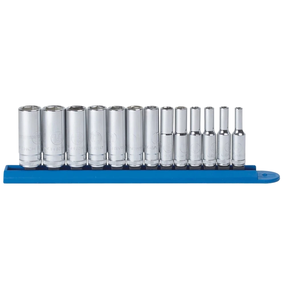 GEARWRENCH 80304 13 Pc. 1/4" Drive 6 Point Deep Metric Socket Set