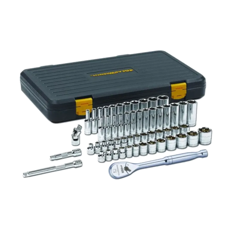 Gearwrench 80550P 56 Pc. 3/8" Drive 6 Point 120XP Standard & Deep SAE/Metric Mechanics Tool Set