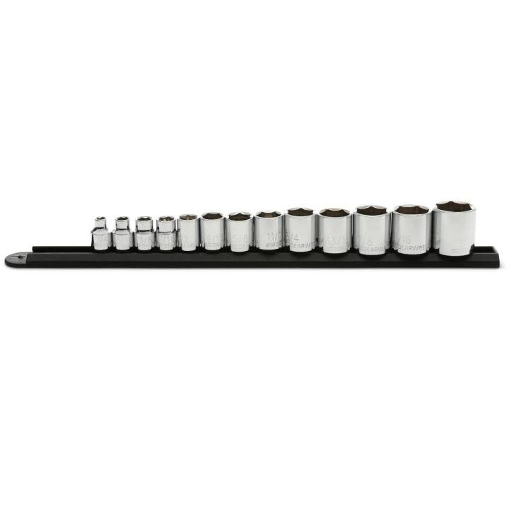 GEARWRENCH 13 Pc. 3/8" Drive 6 Point Standard SAE Socket Set