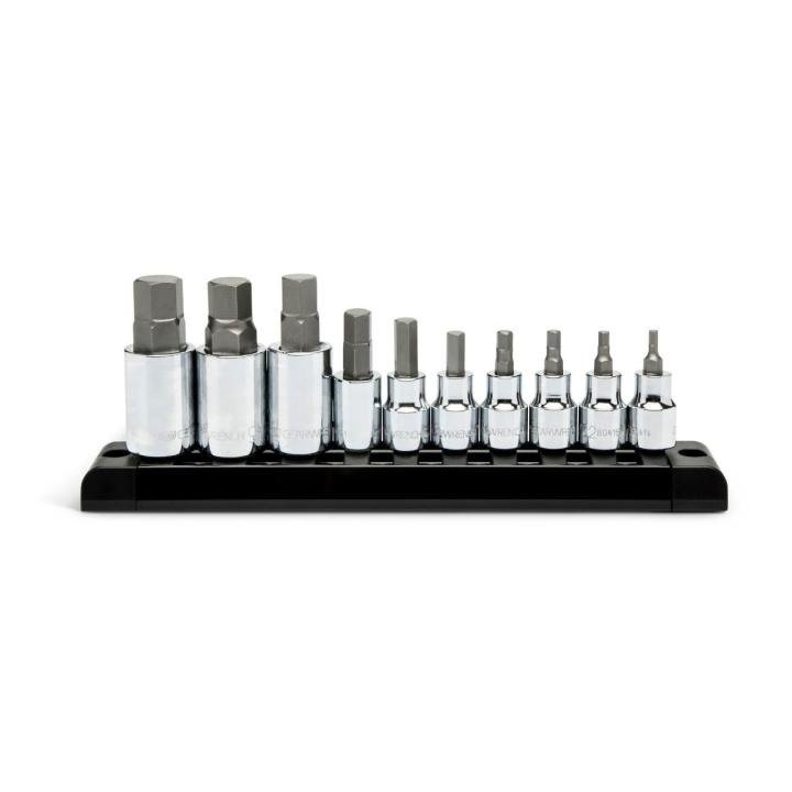 GEARWRENCH 80579 10 Pc. 3/8" & 1/2" Drive Hex Bit SAE Socket Set