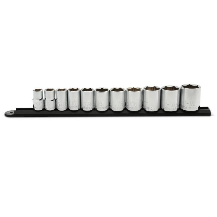 GEARWRENCH 11 Pc. 1/2" Drive 6 Point Standard SAE Socket Set