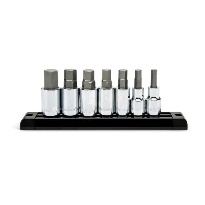 GEARWRENCH 80721 7 Pc. 1/2" Drive Hex Bit SAE Socket Set