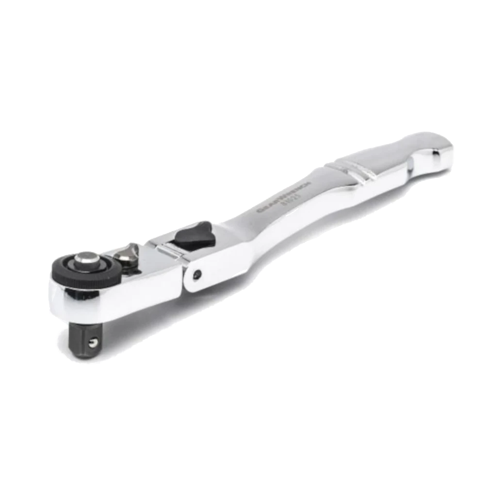 GEARWRENCH 81025 1/4" Drive 72-Tooth Quick Release Locking Flex Slim Head Ratchet 6"