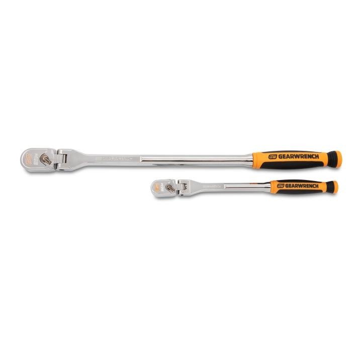 GEARWRENCH 2 Piece 1/4" & 3/8" Drive 120XP™ Dual Material Flex Handle Teardrop Ratchet Set