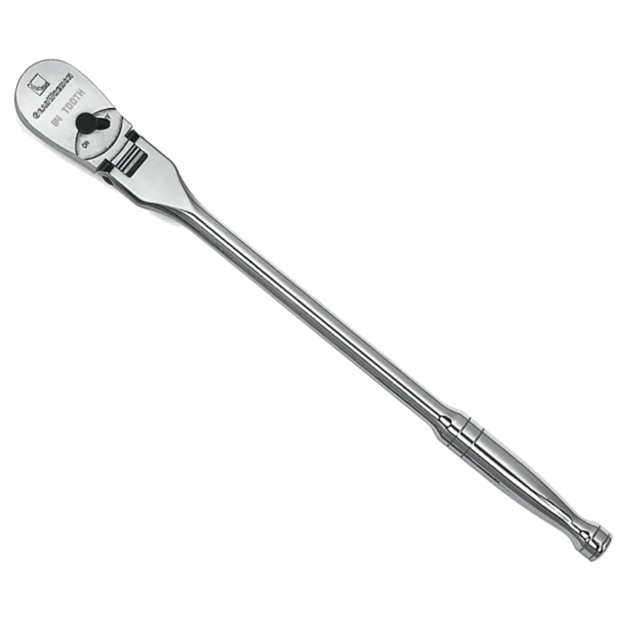 GEARWRENCH 84-Tooth 1/2" Drive 16" Full Polish Flex Head Ratchet