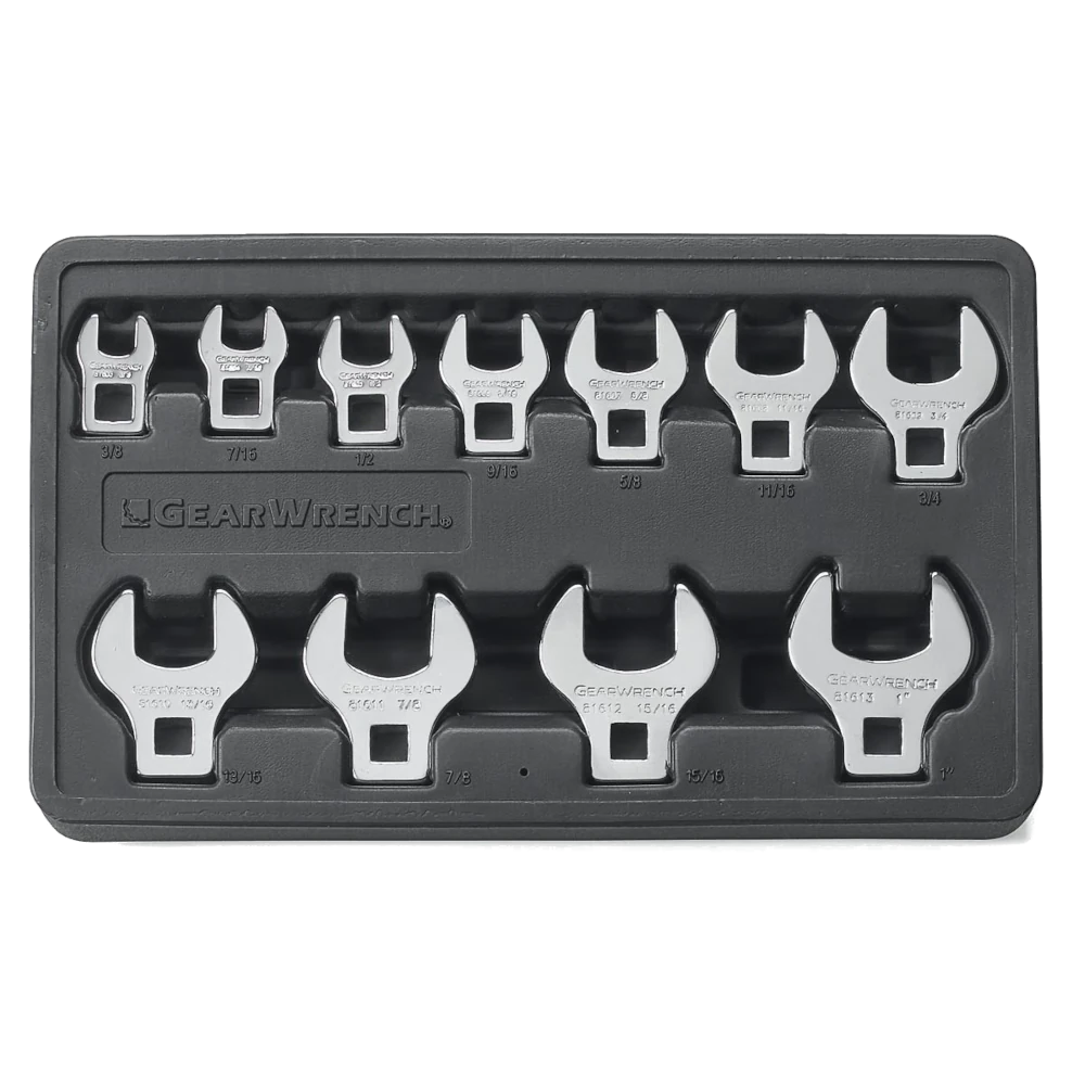 GEARWRENCH 11 Pc. 3/8" Drive Crowfoot SAE Wrench Set