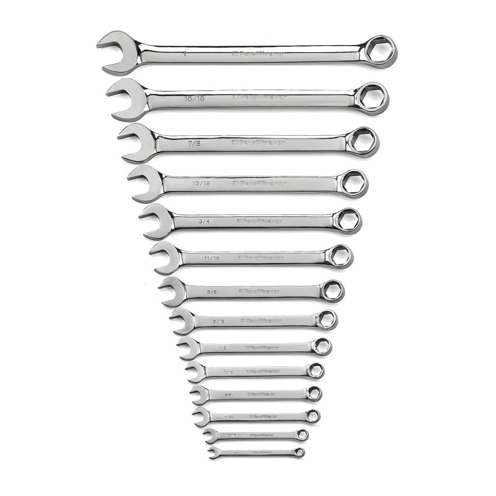 GEARWRENCH 81924 14 Pc. 6 Point Combination SAE Wrench Set