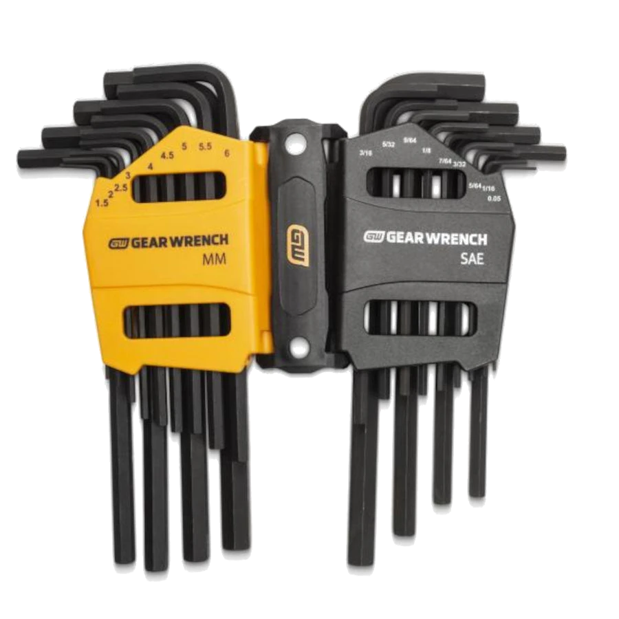 Gearwrench 83504 26 Piece Long Arm SAE/Metric Hex Key Set