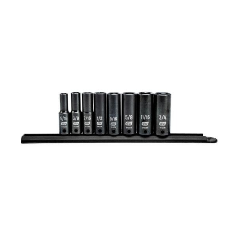 GEARWRENCH 84915N 8 Pc. 3/8" Drive 6 Point Deep Impact SAE Socket Set