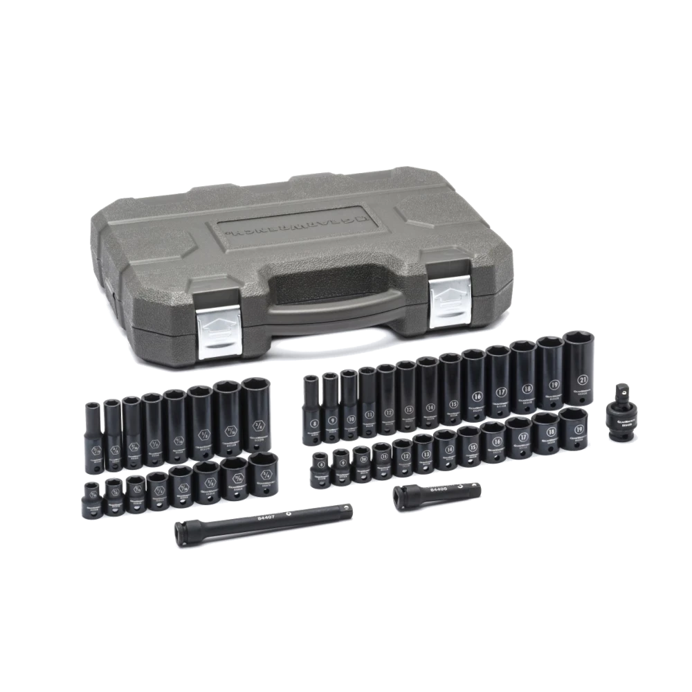 GEARWRENCH 84916N 44 Pc. 3/8" Drive 6 Point Standard & Deep Impact SAE/Metric Socket Set