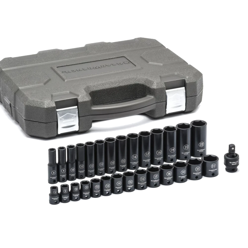 GEARWRENCH 84925N 29 Pc. 3/8" Drive 6 Point Standard & Deep Impact Metric Socket Set
