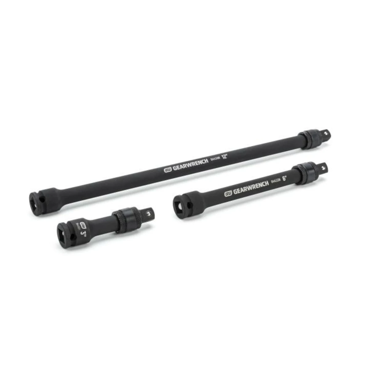 GEARWRENCH 84927N 3 Pc. 3/8" Drive Impact Locking Extension Set 3", 6" & 12"