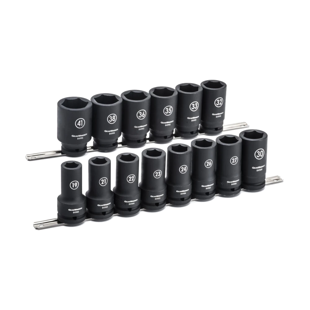 GEARWRENCH 84972 14 Pc. 3/4" Drive 6 Point Deep Impact Metric Socket Set