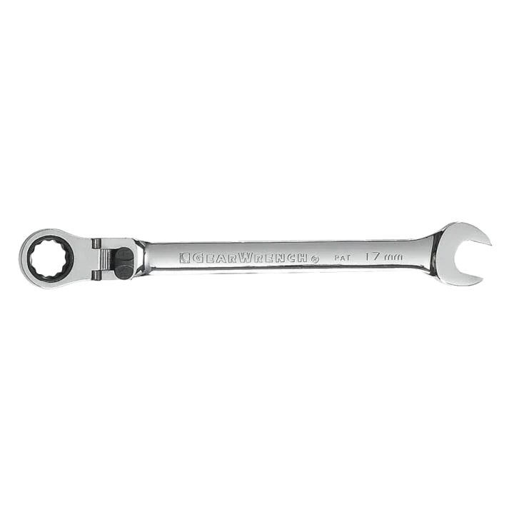 GEARWRENCH 17mm 72-Tooth 12 Point XL Locking Flex Head Ratcheting Combination Wrench