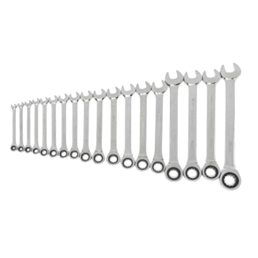 GEARWRENCH 85890-02 18 Pc. 72-Tooth 12 Point Ratcheting Combination Metric Wrench Set