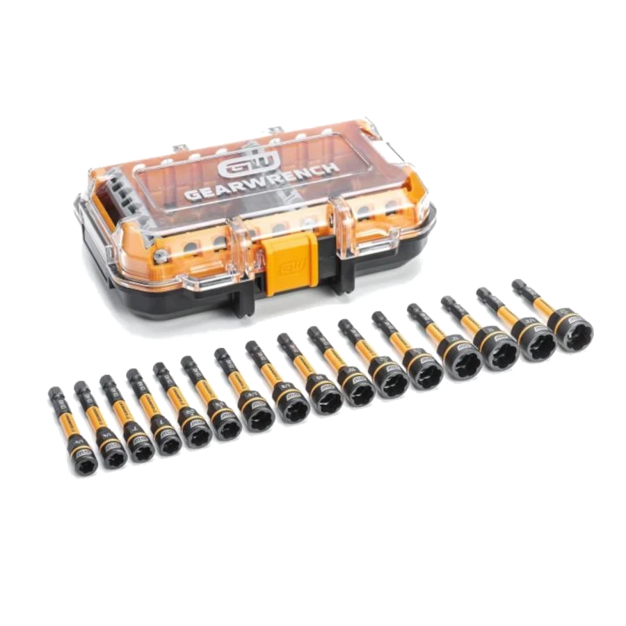 GEARWRENCH 86171 16 Pc. Bolt Biter Nut Extractor & Driver Set