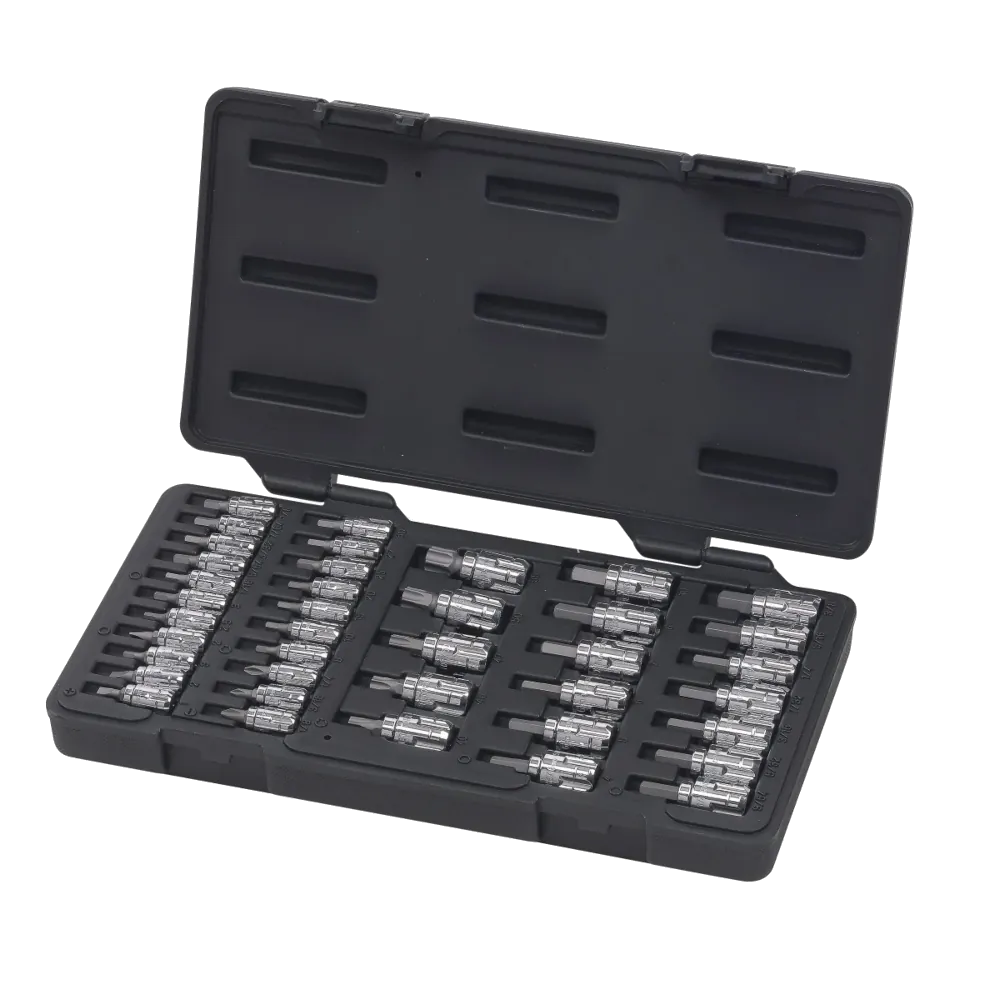 GEARWRENCH 890040 39 Pc. 1/4" & 3/8" Drive Pass-Thru Standard Hex/Slotted/Phillips&reg;/Torx&reg; Bit SAE/Metric Socket Set